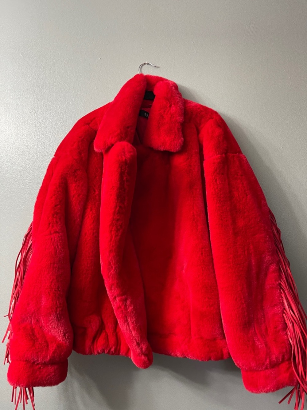 AKIRA Label Time To Shine Fringe Faux Fur Coat is made from a plush faux fur - Picture 4 of 8